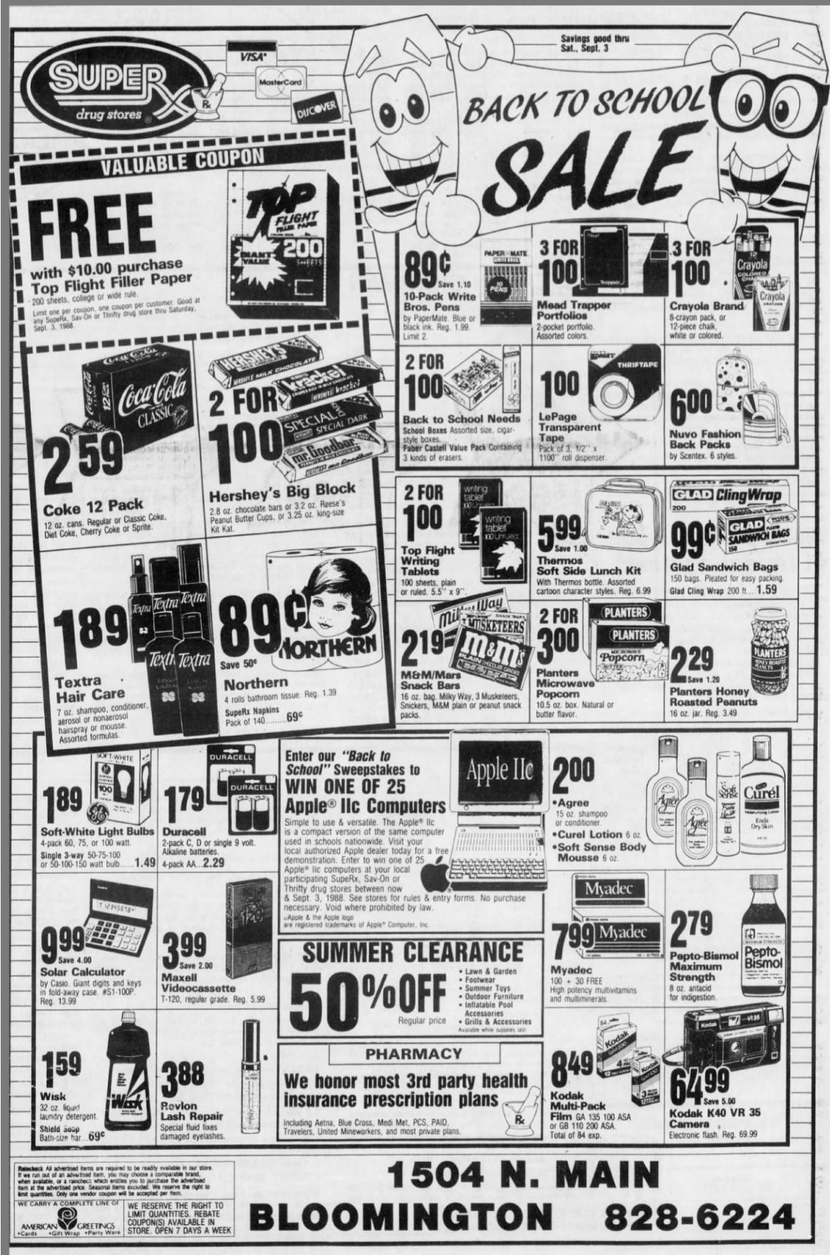 Back to school sale